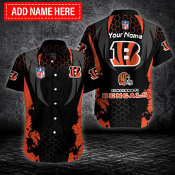 Cincinnati Bengals Personalized Button Shirts BG318