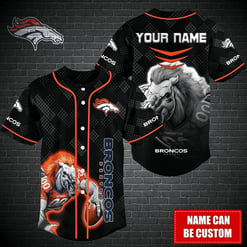 Denver Broncos Personalized Baseball Jersey BG357