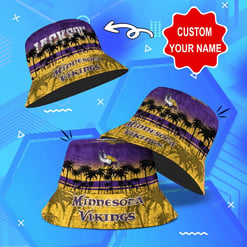 Minnesota Vikings Personalized Bucket Hat BG19