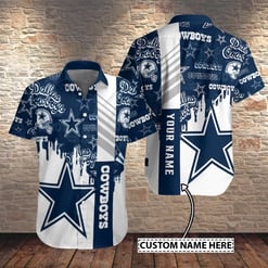 Dallas Cowboys Personalized Button Shirt BB606