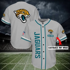 Jacksonville Jaguars Personalized Baseball Jersey Shirt 174