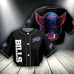 Buffalo Bills Crop Top Baseball Jersey 105