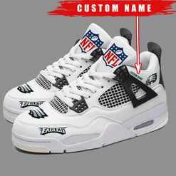 Philadelphia Eagles Personalized AJ4 Sneaker BG297