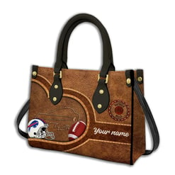 Buffalo Bills Personalized Leather Hand Bag BBLTHB603