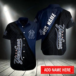 New York Yankees Personalized Button Shirt BB024