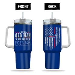 Just Old Man Who Loves Buffalo Bills 40oz Tumbler