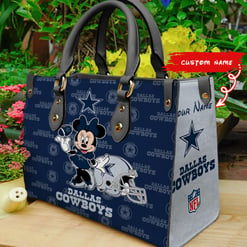 Dallas Cowboys Personalized Leather Hand Bag BB398