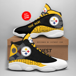 Pittsburgh Steelers Personalized AJD13 Sneakers 1087