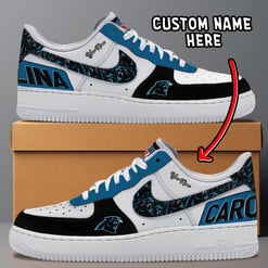 Carolina Panthers Personalized AF1-1 Shoes AF1S006