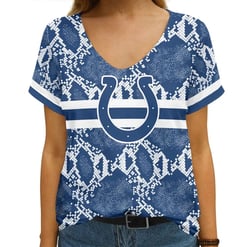 Indianapolis Colts V-neck Women T-shirt