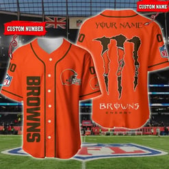 Cleveland Browns Personalized Baseball Jersey BG191