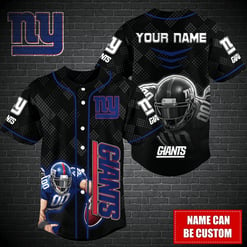 New York Giants Personalized Baseball Jersey BG371