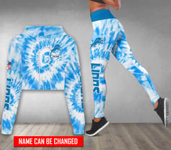 Detroit Lions Personalized Combo Croptop Hoodie And Leggings AZCLG114+AZC2CHD114