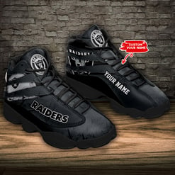 Las Vegas Raiders Personalized AJD13 Sneakers BG201