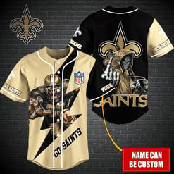 New Orleans Saints Personalized Baseball Jersey BG486