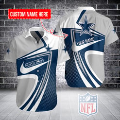 Dallas Cowboys Personalized Button Shirt BB345