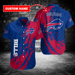 Buffalo Bills Personalized Button Shirt BB204