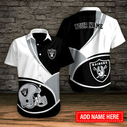 Las Vegas Raiders Personalized Button Shirt BB638