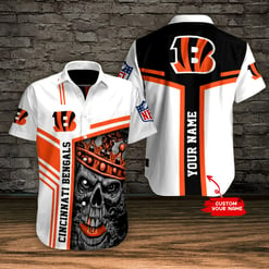 Cincinnati Bengals Personalized Button Shirt BB578