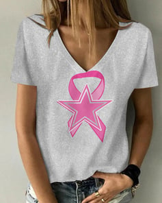 Dallas Cowboys V-neck Women T-shirt AGC23