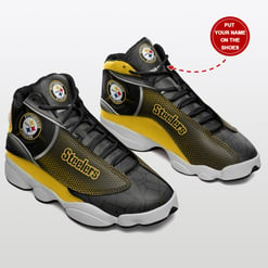 Pittsburgh Steelers Personalized AJD13 Sneakers BG47