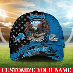 Detroit Lions Personalized Classic Cap BB383