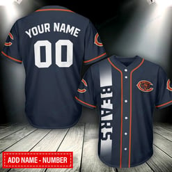 Chicago Bears Personalized Baseball Jersey BG242