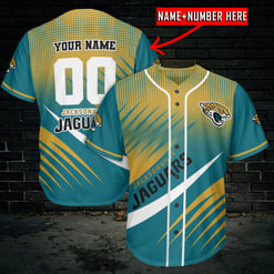 Jacksonville Jaguars Personalized Baseball Jersey BG989