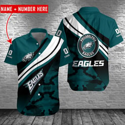 Philadelphia Eagles Personalized Button Shirt BB738