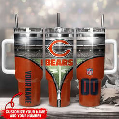 Chicago Bears Personalized Limited Edition Sport Fan Gift 40oz Tumbler AZC40OZT116