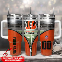 Cincinnati Bengals Personalized Limited Edition Sport Fan Gift 40oz Tumbler AZC40OZT117