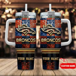 Denver Broncos Personalized Limited Edition Sport Fan Gift 40oz Tumbler AZC40OZT088