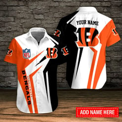 Cincinnati Bengals Personalized Button Shirt BB720