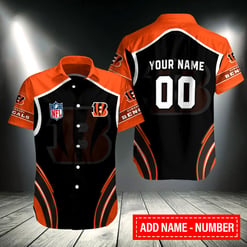 Cincinnati Bengals Personalized Button Shirt BB328