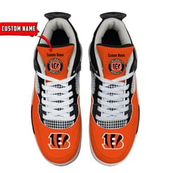 Cincinnati Bengals Personalized AJ4 Sneaker BG61