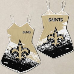 New Orleans Saints Women Romper Jumpsuit 3D Printed S051