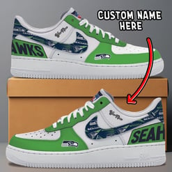 Seattle Seahawks Personalized AF1-1 Shoes AF1S030