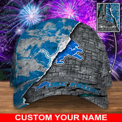 Detroit Lions Personalized Classic Cap BG825