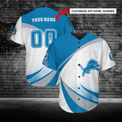 Detroit Lions Personalized Baseball Jersey 232