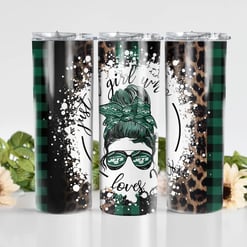 New York Jets Glitter Glitter Tumbler With Stainless Steel Straw BG16