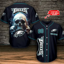 Philadelphia Eagles Personalized Baseball Jersey BG512