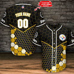 Pittsburgh Steelers Personalized Baseball Jersey BG459