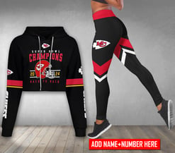 Kansas City Chiefs Personalized Combo Croptop Hoodie And Leggings AZCLG138+AZC2CHD138