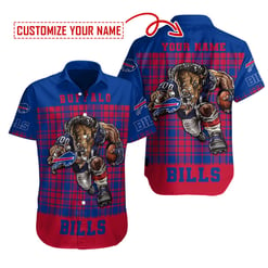 Buffalo Bills Personalized Button Shirt BB456