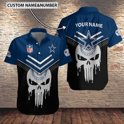 Dallas Cowboys Personalized Button Shirt BB329