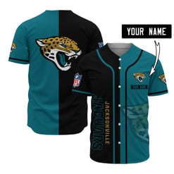 Jacksonville Jaguars Personalized Baseball Jersey 505