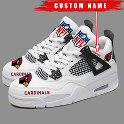 Arizona Cardinals Personalized AJ4 Sneaker BG272