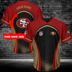 San Francisco 49ers Personalized Baseball Jersey 385