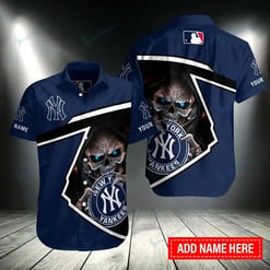 New York Yankees Personalized Button Shirt BB276