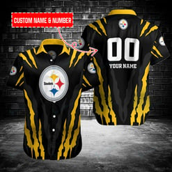 Pittsburgh Steelers Personalized Button Shirt BB212